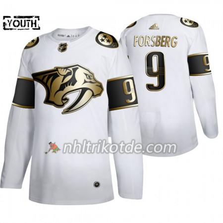 Nashville Predators Trikot Filip Forsberg 9 Adidas 2019-2020 Golden Edition Weiß Authentic - Kinder